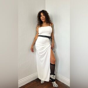 Ragtofab Dress White Summer Fashionon